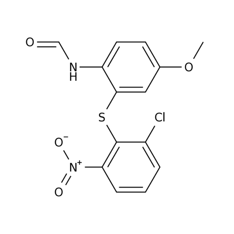 N-[5-chloro-2-[(2-nitrophenyl)thio]phenyl]formamide